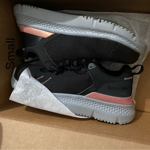 Timberland Pro Setra composite Toe Women's Work Sneakers Size 6 Wide Black/Pink - Picture 11 of 11